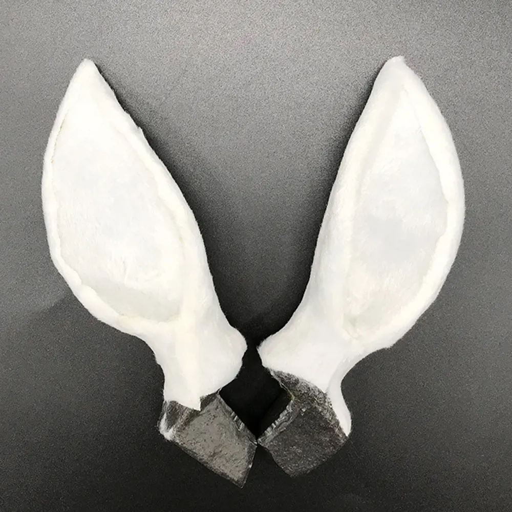 White Photography Prop Christmas Supplies New Year Simulation Deer Ears Xmas Elk Ears Simulated Beautiful Kid’S Home Decor - Цвет: White