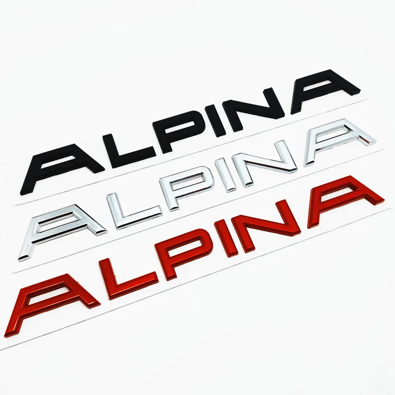 ALPINA 3D металлические наклейки логотип для автомобильного стайлинга авто