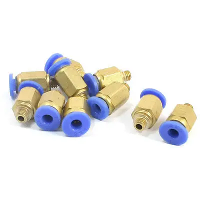 

10pcs M5 x 4mm Air Pneumatic Pipe Tube Straight Quick Coupler Fitting Connector