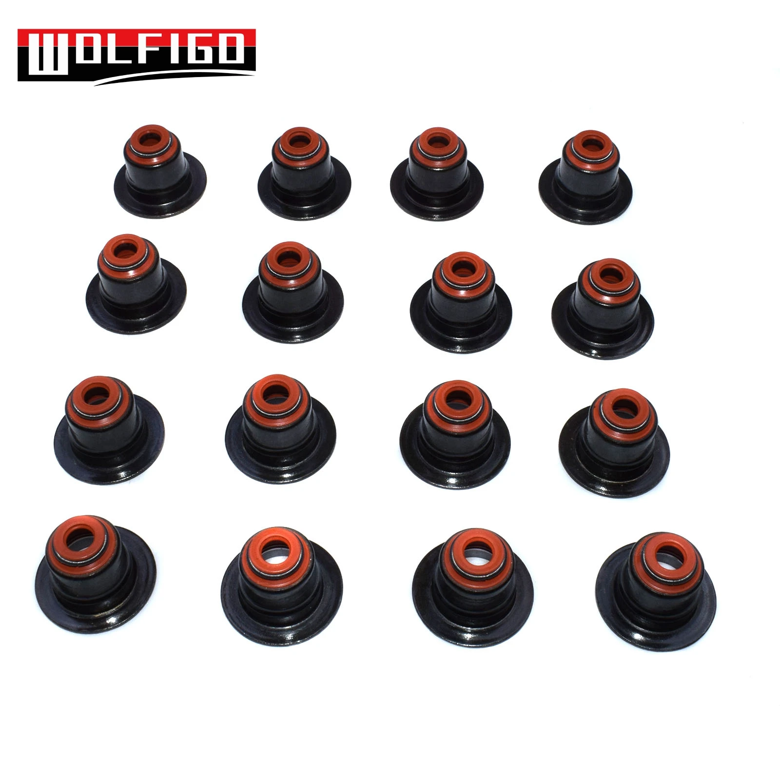 WOLFIGO 1PC / 16PCS / 32PCS Valve Stem Seal For BMW E60 E63 745i 750i 550i X5 11340029751,11340039494,19034886,703728100 New