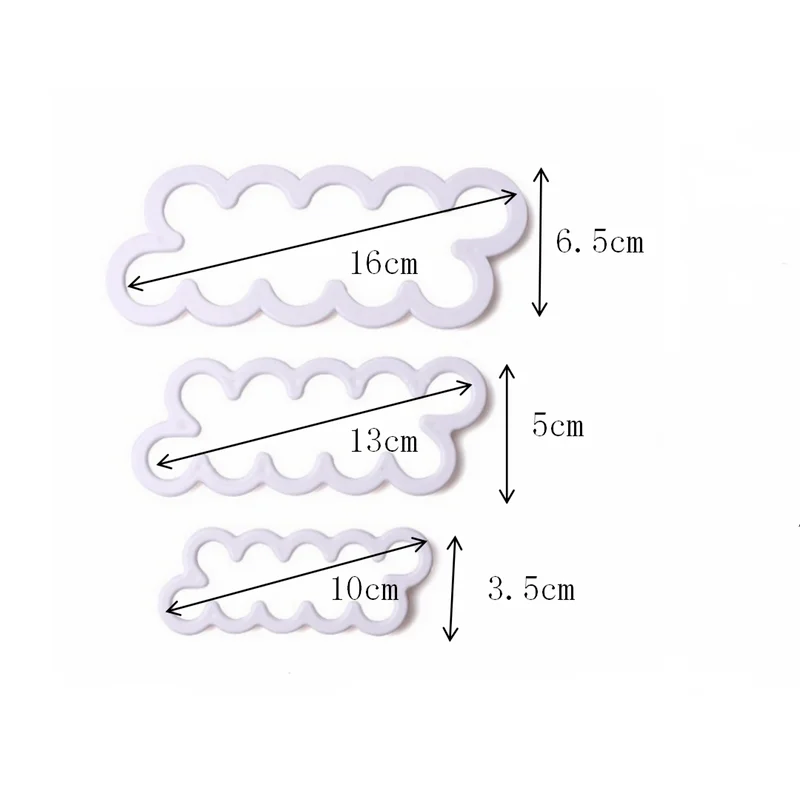 Plastic Pottery Rose Flower Cutting Molds 3D Rose Petal Made Quickly Polymer Clay Mold Tools DIY Handmade Ceramic Die 3PCS