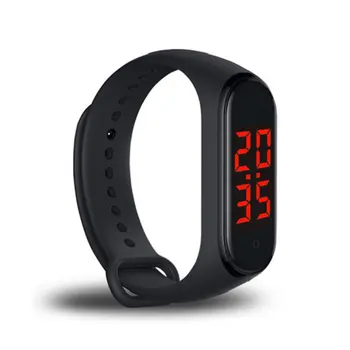 

Carlota Touch-Key Smart Watch Bracelet Display Body Temperature Measure LED Screen Smart watch with time display