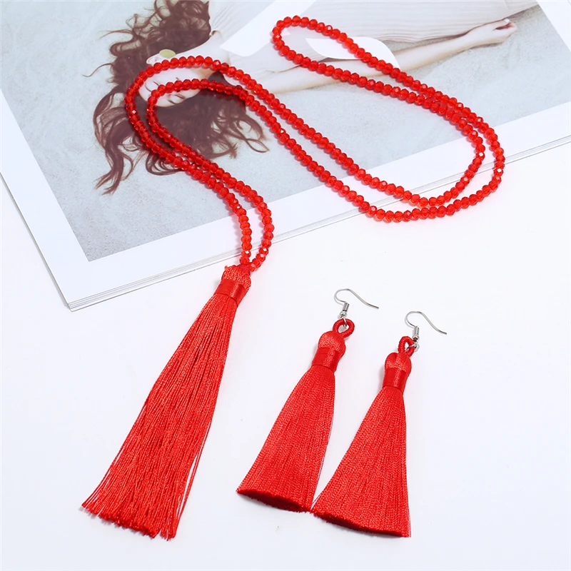 LZHLQ модное ожерелье с подвеской-кисточкой модный женский свитер цепочка ожерелье s аксессуары наборы
