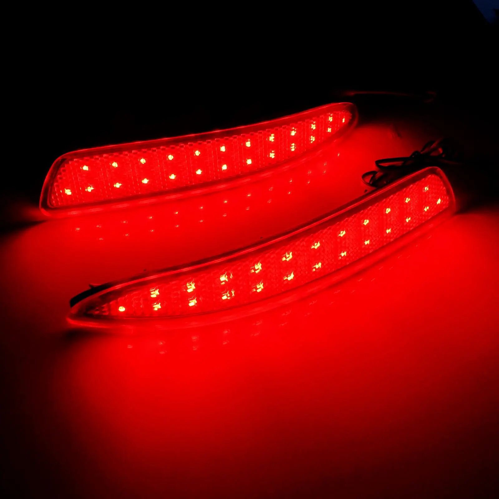 Beste 2 Red Lens LED Rear Bumper Reflector Staart Brake Light Voor BMW X5 E70 M 2006 2013