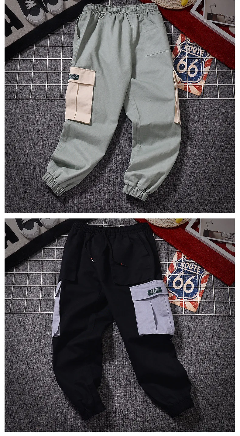 Japanese Style Western Style Pure Cotton Bib Overall Men Korean-style Trend Loose-Fit Trousers Casual Ankle Banded Pants