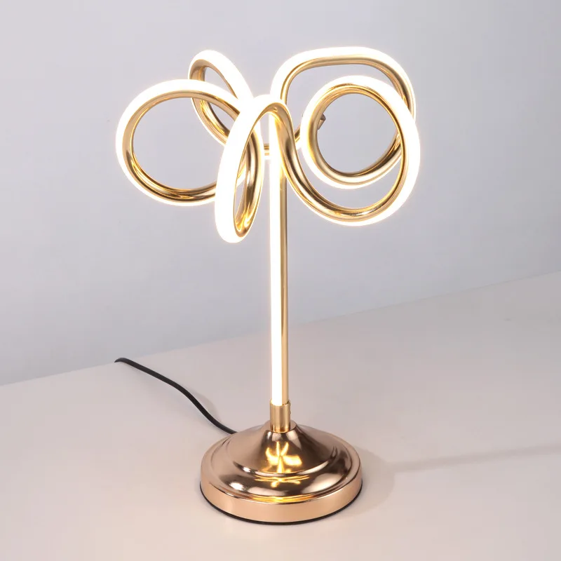 

Modern Minimalist LED Special Shape Lamp Creative American-Style Bedroom Bedside Lamp Creative Romantic Desk Lamp