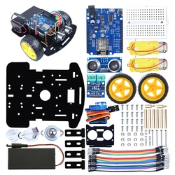 Div Arduno – Kit de Robot de voiture Intelligent, suivi des obstacles, évitement des obstacles, télécommande sans fil, Esp8266 D1, Wifi 