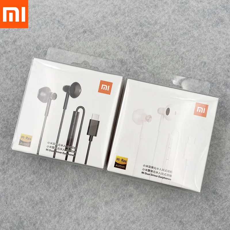Xiaomi Mi 9 Hybrid DC Dual Driver Type C Earphone With Mic Wired Control BRE02JY Headsets For MIUI 11 Ultra 10 10T Pro 10S 8 SE |