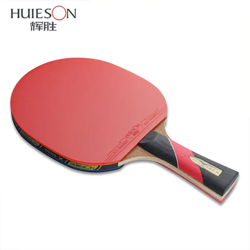 

HUIESON Table Tennis Racket 6 star Carbon Fiber Ping Pong Racket Blade Powerful Pips-in Rubber Tabletennis tenis Pingpong Bat