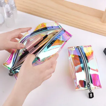 

Newly Women Holographic Makeup Bag Fashion Pencil Case Card Holder Wallet Handbag DO99