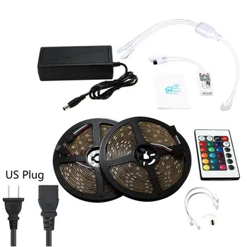 

Wifi Smart LED Strip Lights RGB Color Changing Light Strip Kit With Remote Control Box For Room Bedroom Ceiling Decoration