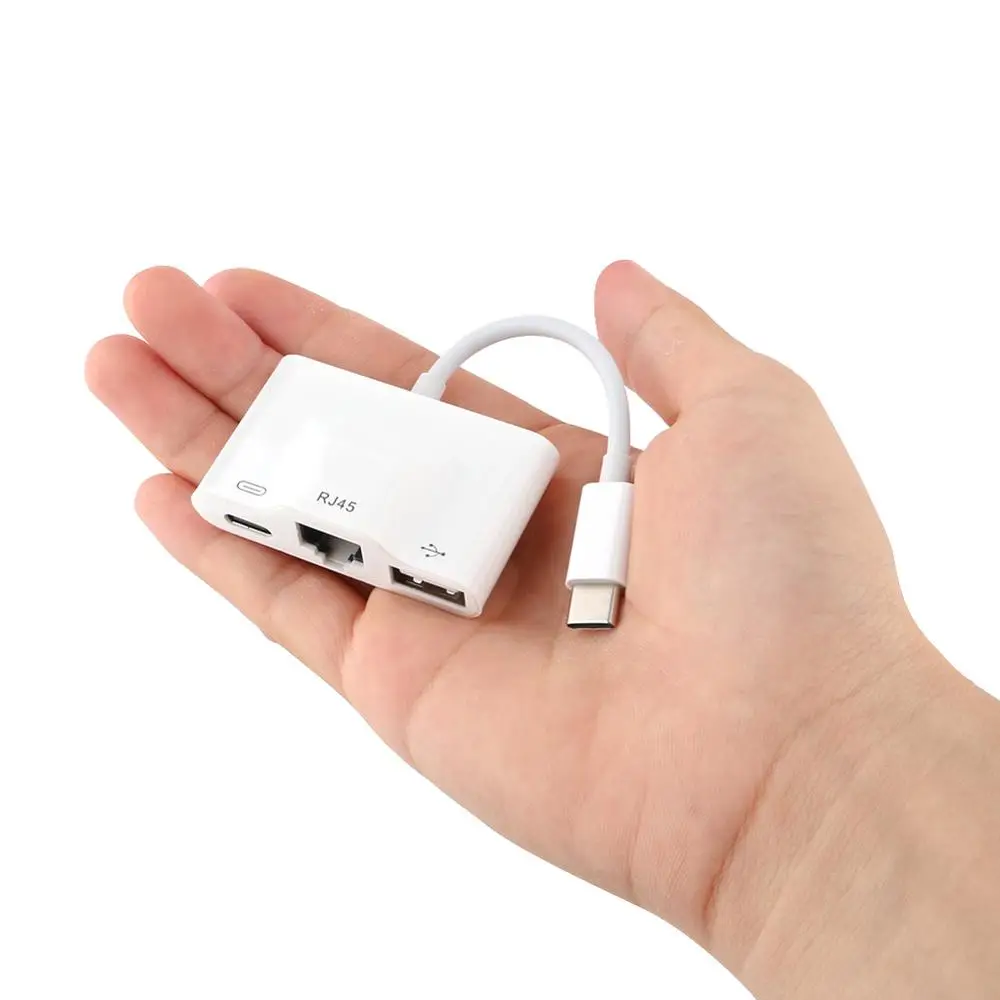 USB-C концентратор к USB type C RJ45 адаптер Поддержка PD Быстрая зарядка для samsung Galaxy huawei сотовый телефон Xiaomi колодки ноутбук плеер