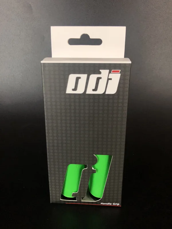 ODI MTB велосипеда ручки противоскользящая рукоятка мягкая подушка для мотоциклетного руля горного велосипеда аксессуары - Цвет: green
