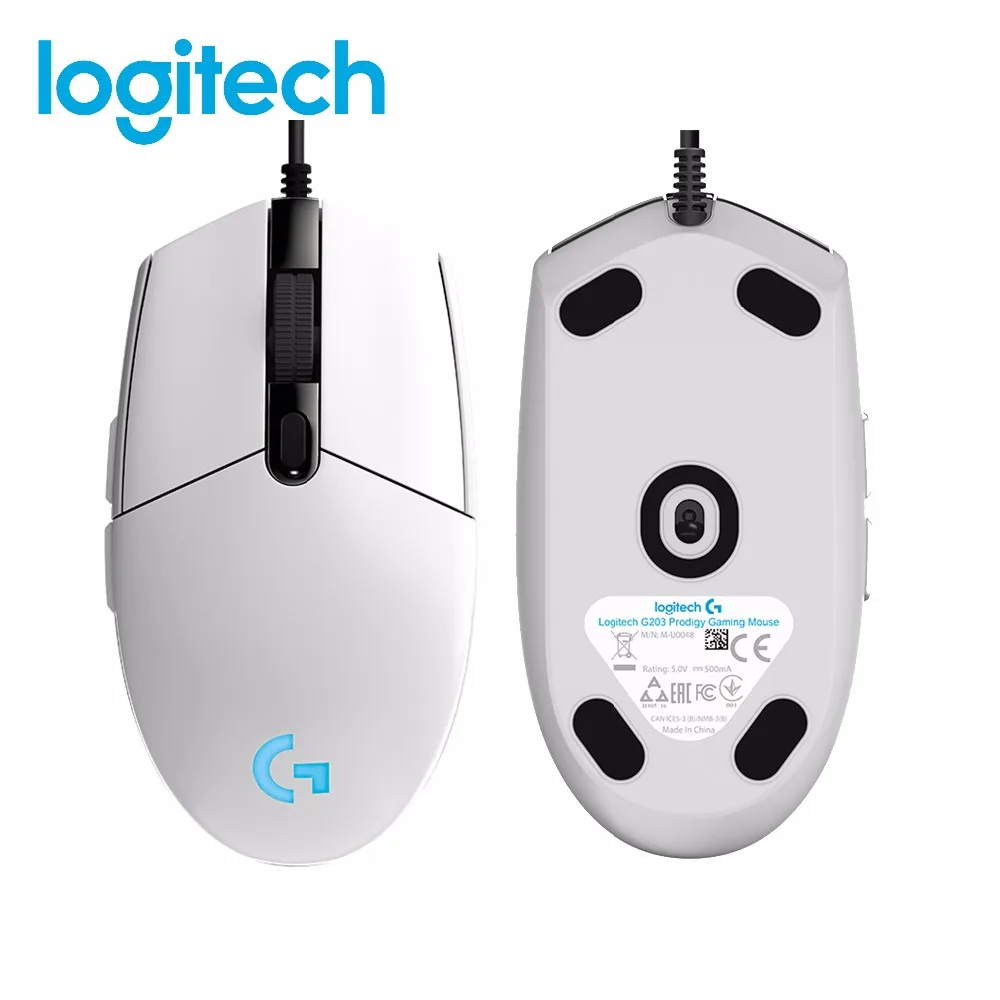 Logitech G102 PRODIGY Проводная игровая клавиатура Мышь оптический 6000 Точек на дюйм 16 8 м