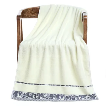 

White Hotel Towel Fashion Water Absorbing Adults Thick Hotel Microfiber Towel Bathroom Cotton Body Serviette Home Textile AE50BT