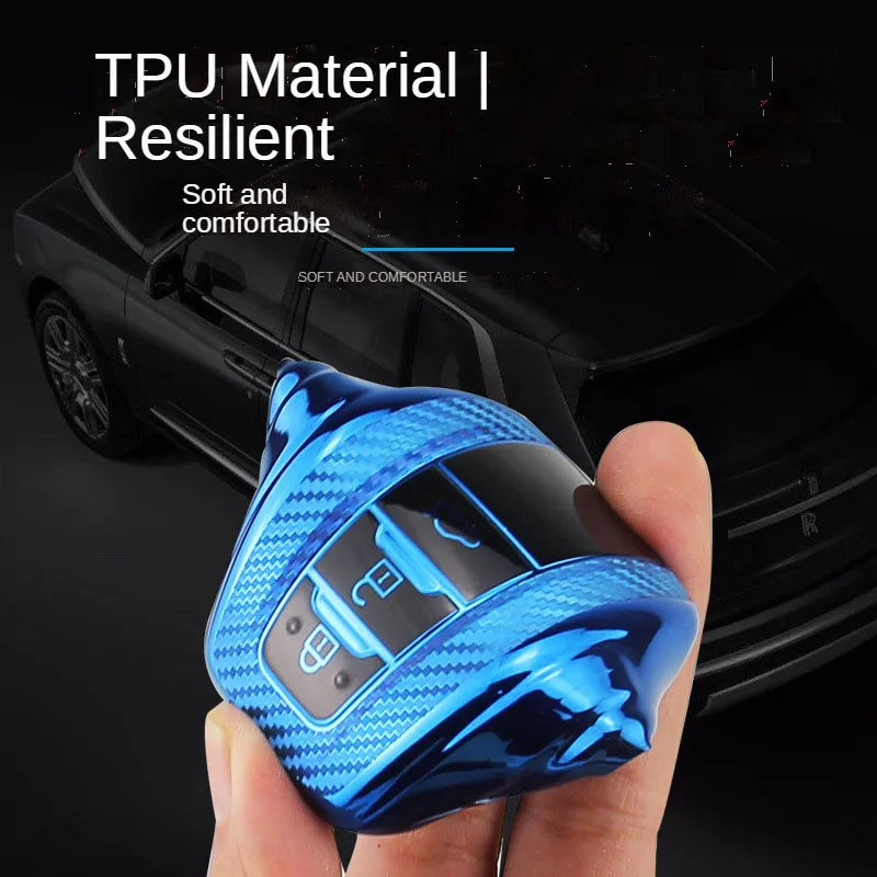 Supporto della cassa della copertura chiave a distanza dell'automobile di TPU della fibra del carbonio per Toyota CHR Prado Prius Camry Corolla RAV4 2021 2017 2018 2019 2020 Auto - H2b312fe97ee548dfb53b67154305036ap
