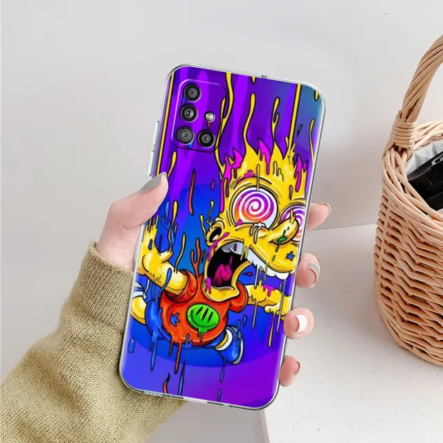Soft TPU Case For Samsung Galaxy A51 A21s A52 A71 A12 A31 A41 A32 A02s M31 A11 A72 Transparent Phone Cover Cartoon Sim Boy Pons PTTM-CLS04