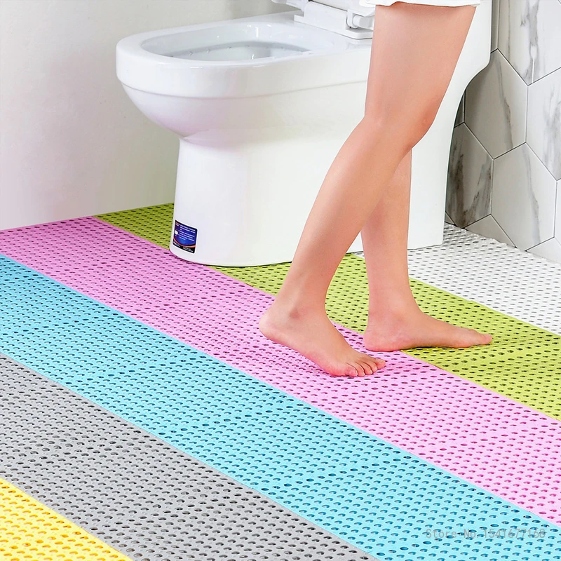 Bathroom Odorless Splicing Floor Mat Pvc Arbitrary Cut Hollow Nonslip