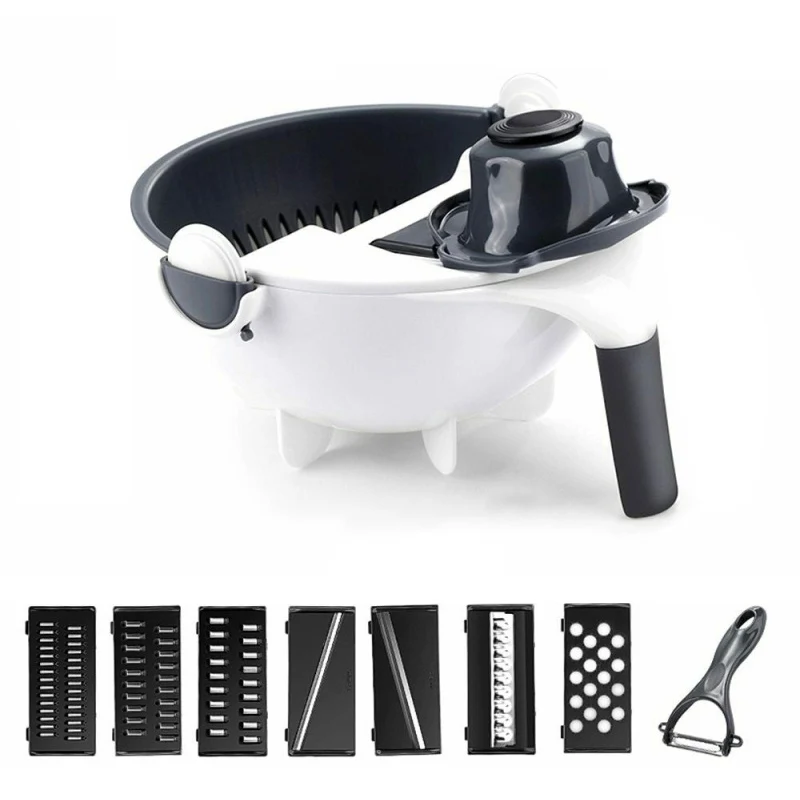 

Multi-function Chopper 9 In 1 Vegetable Slicer Potato Carrot Onion Grater with Vegetable Filter Cutter Kitchen Accessories
