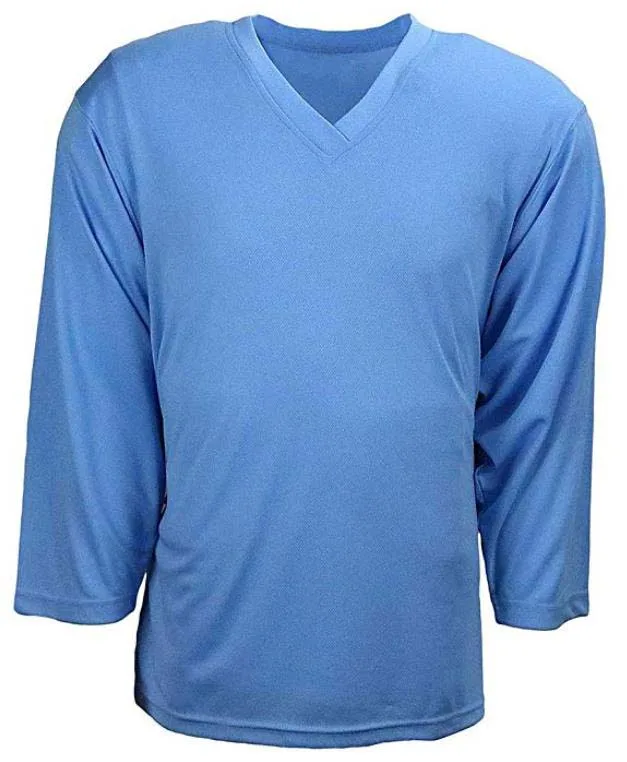 light blue Розовый тренировочный хоккейный свитер, доступны различные цвета, взрослые Размеры, детские размеры, размер вратарь - Цвет: light blue