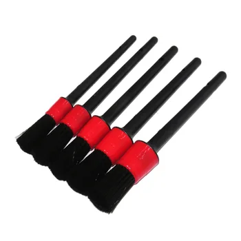 

5Pcs Detailing Brush Car Wash Brush for Washing Car Interior Cleaning Wheel space Rims Dashboard Air Vent Trim Detailing Tool