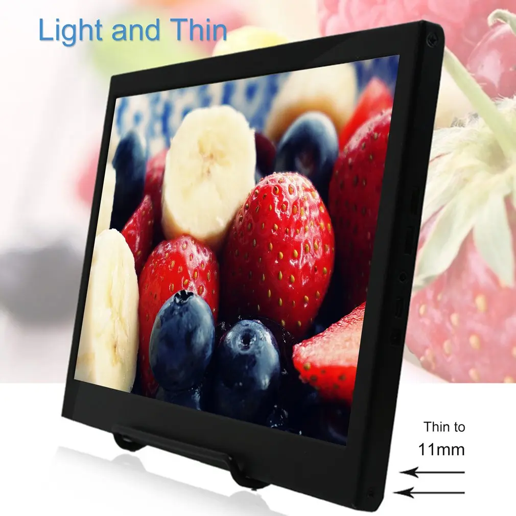  13.3 inch Portable Monitor HDMI 1920x1080 HD IPS Display Computer LED Monitor with Leather Case for