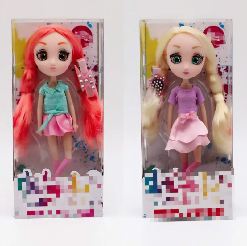 

Cute 7 Joints Bjd Blyth Doll With Big Glass Eyes Baby Girl Play House Baby Doll Diy Fashion Doll Toy Kids Birthday Gift