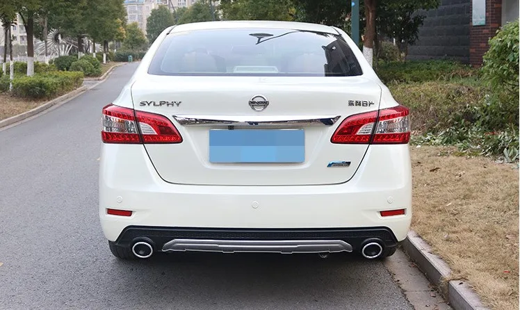 Задний спойлер Sentra 2012 защитные бамперы из АБС пластика для Nissan Sentra|rear spoiler lip|rear lip