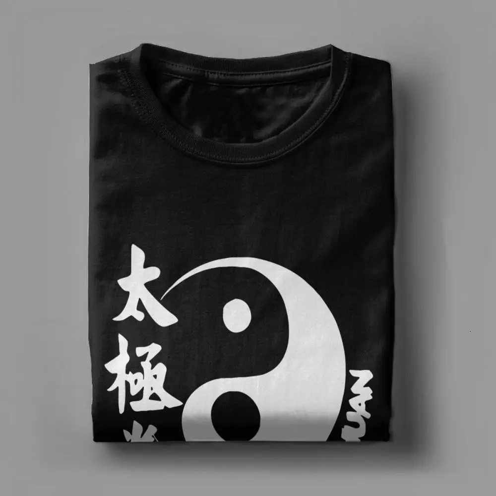 Midnite Star Tai Chi Chuan T Shirt Men's Pure Cotton Hipster T-Shirts Crew Neck Tees Short Sleeve Clothing 4XL 5XL 6XL