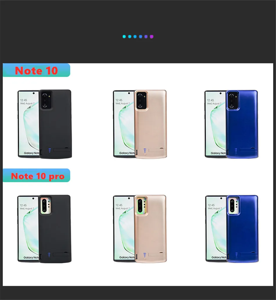 Чехол для аккумулятора для samsung Galaxy Note 10 10 pro 5000/6000mah внешний аккумулятор зарядное устройство USB чехол