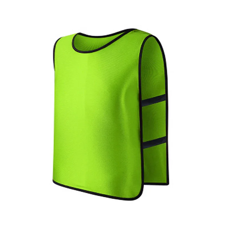 Детский командный Спортивный футбол, тренировочный Трикотажный жилет с нагрудником - Цвет: Fluorescent green