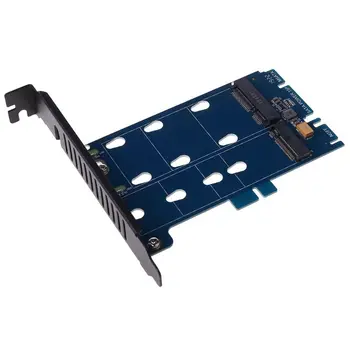 

Durable Dual Interface M.2 NGFF to SATA and mSATA to SATA3 Adapter Card with Add-on SSD Adapter Card