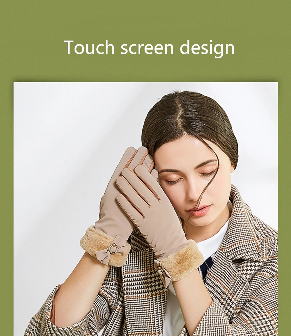 Waliicorners Casual Thermal Thick Leather Gloves Windproof Gloves Winter Touch Screen Suede Gloves 15 H2b3217b177c24d7ea2ad0b6630c93a4aN