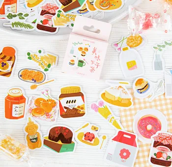 

46PCS/LOT Sweet Afternoon Tea Food Theme Sealing Stickers 44*44mm
