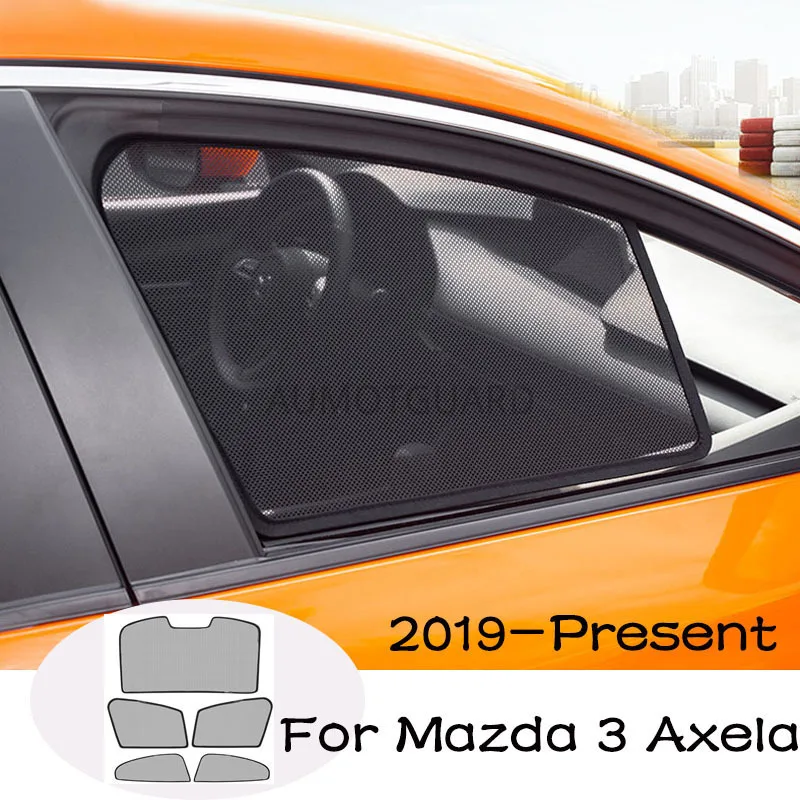 

Car Front Rear Window Sunshade Mesh Window Sun Visor Shield Sunshade Protector Magnetic for Mazda 3 Axela 2019 2020 2021