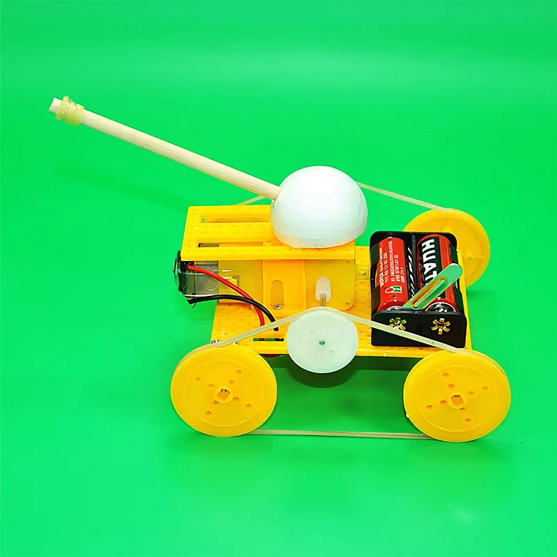 

Children DIY Crawler Tank Assembly Material STEM Education Self-Made Science Experiment Toy