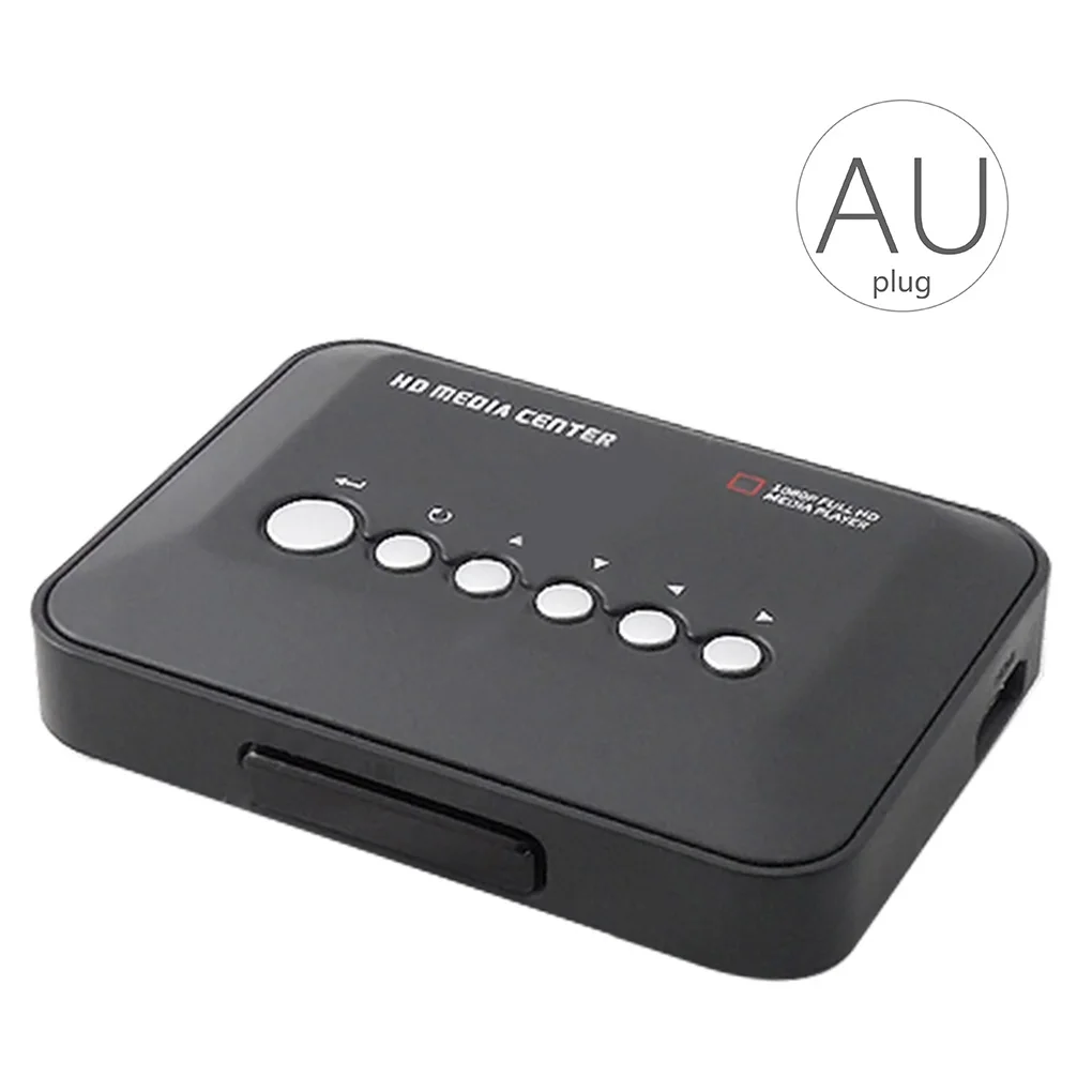 Мини Full HD1080P MKV HDD HD медиаплеер центр HD AV VGA USB SD MMC Пульт дистанционного управления плеер EU/US/UK/AU штекер