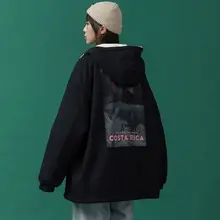 

Tooling Cotton Clothing For Women Men 2022 Tide Autumn Winter Academy Top Loose Korean All-match Plus Velvet Thick Cotton Coat