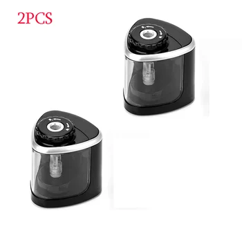 

NEW Electric Auto Pencil Sharpener Safe Student Helical Steel Blade Sharpener for Artists Kids Adults Colored Pencils