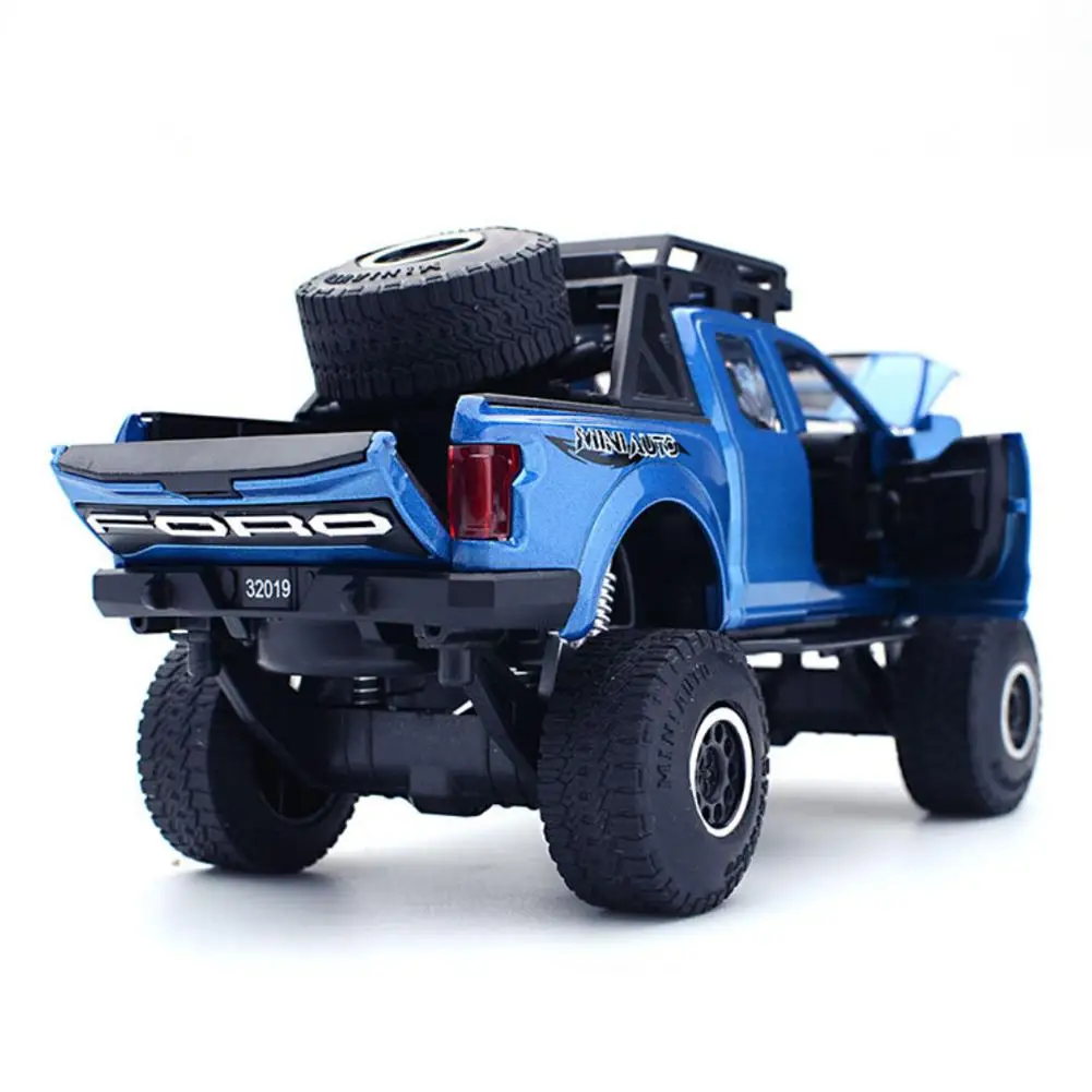 Детские игрушки 1:32 модель из сплава игрушка автомобиль для Ford F150 Raptor звук и свет и скользящая игрушка для детей