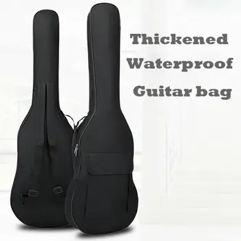 

Musical Instruments Guitar Accessories Double Strap Padded Electric Bass Guitar Gig Bags Soft Case Backpack For Gift
