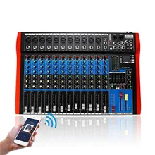 6/8/12 смешивание каналов консольный микшер аудио интерфейс миксер Цифровой bluetooth USB зарядки аудио миксер DJ HD плеер независимых