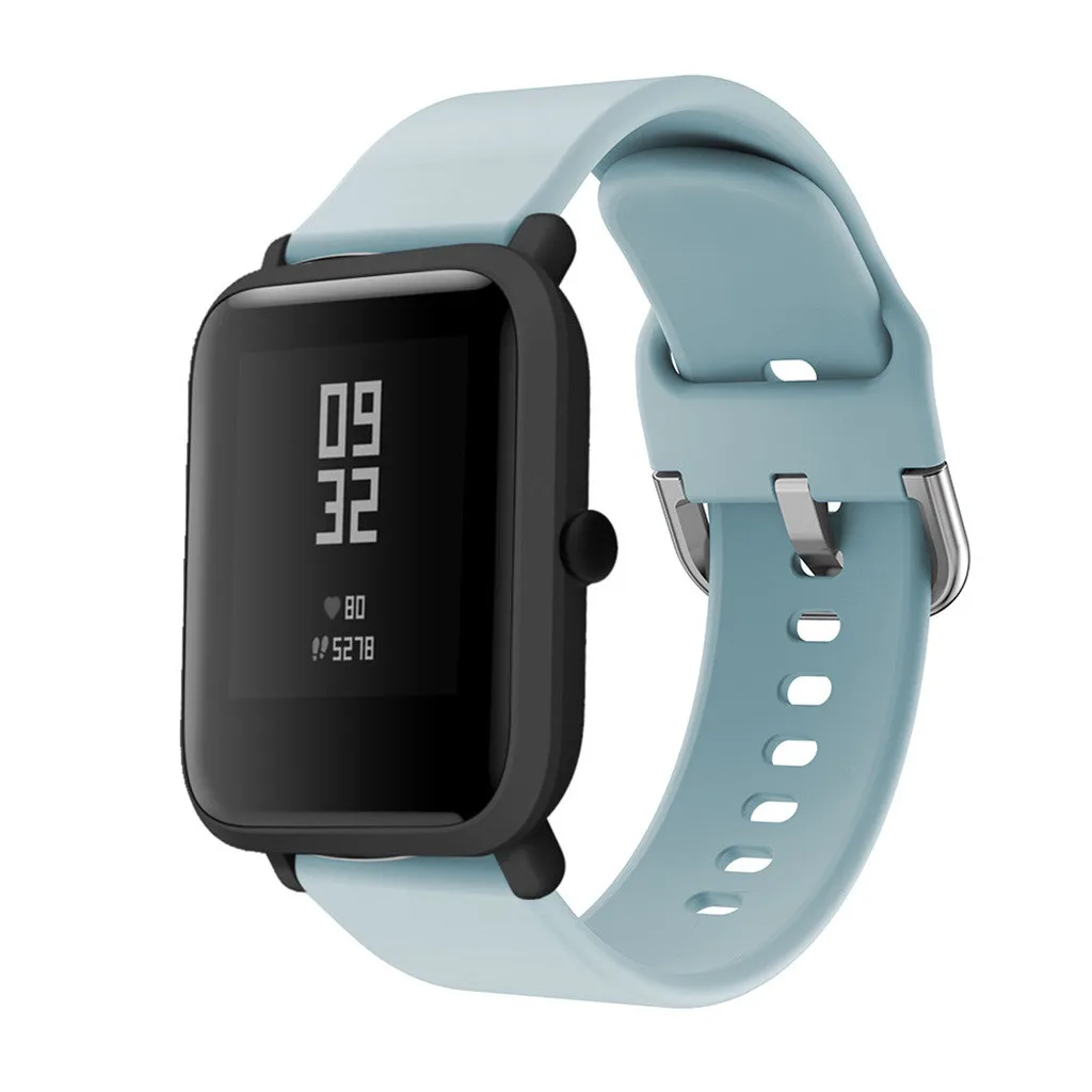 Смарт-часы для Huami Amazfit Bip, Молодежные часы, силиконовый сменный ремешок для часов, ремни, смарт-браслет, аксессуары