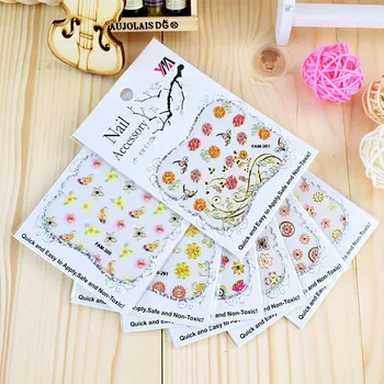 

30pcs / Bag Bronzing Hollow Nail Stickers Fashion Exquisite Flower Pattern Stickers DIY Nail Art Jewelry Decoration
