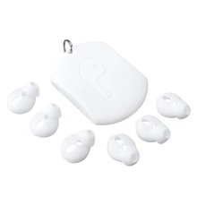 3 пары+ 1 крышка амбушюры чехол для наушников силиконовая Ушная крышка для iphone-Airpods наушники-вкладыши анти-осыпание безболезненная Крышка для наушников
