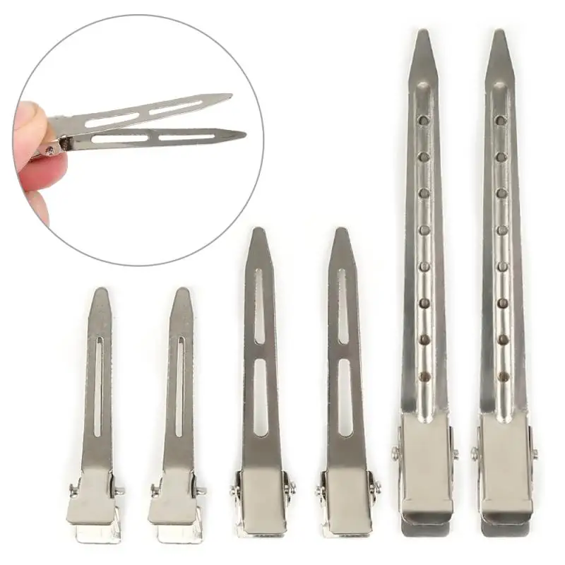 3sizes Optional Sectioning Duck Stainless Steel Clips Hairdressing