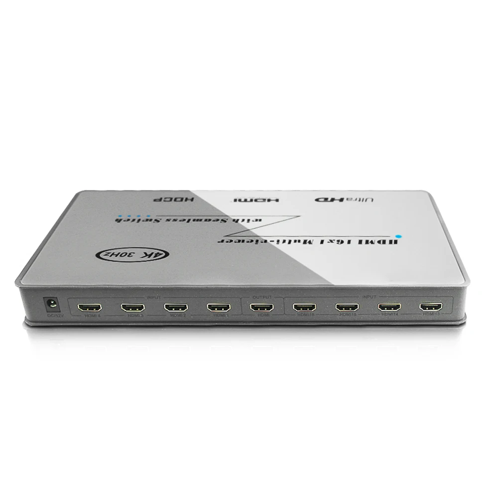 4K 30 Гц 16x1 HDMI мульти-просмотра HD экран в реальном времени мульти-просмотра HDMI бесшовный коммутатор с ИК-управлением
