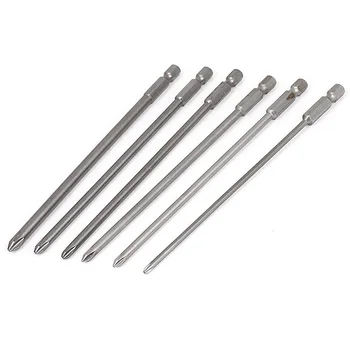 

150mm Long Round Shaft Magnetic Phillips Screwdriver Bits Set 6 In 1