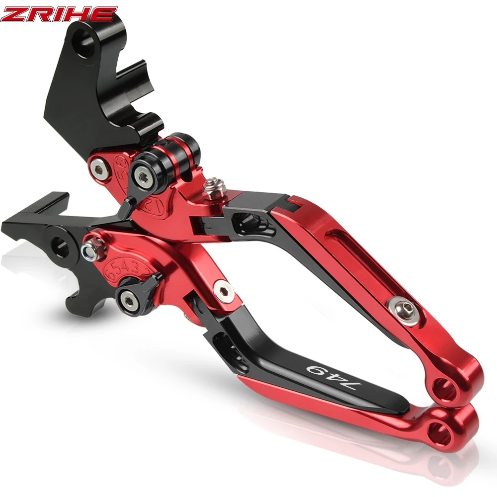 CNC рычаги тормоза мотоцикла сцепления для DUCATI 749 2003-2006 2004 2005 скремблер Регулируемый рычаг складной Мото Аксессуары