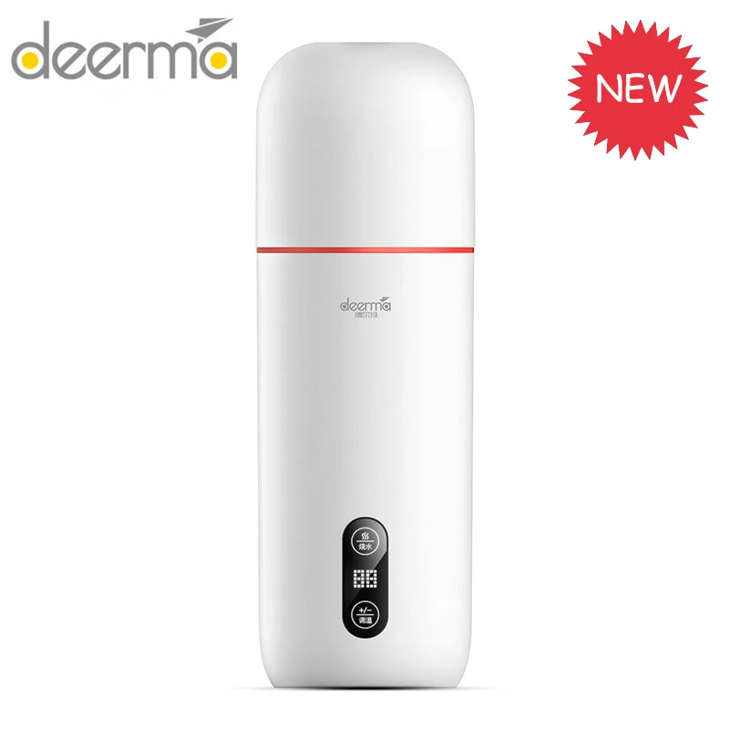 Original Deerma Portable Electric Kettle Thermal Cup 350ML Water Bottle